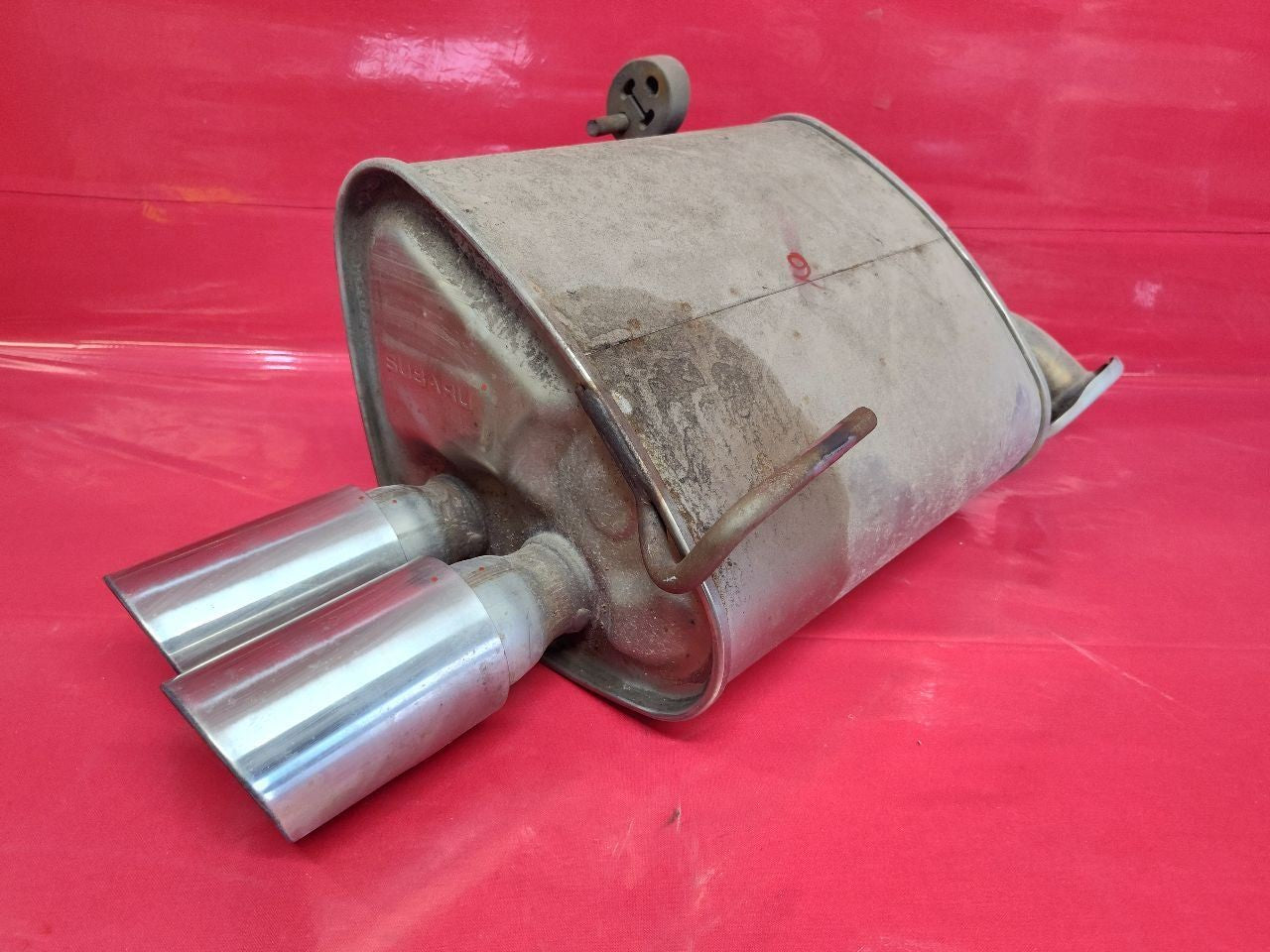 2015-2021 Subaru WRX 2.0L Turbo LEFT DRIVER Exhaust Muffler - 38k Miles