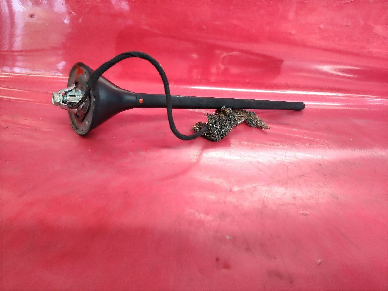2012-2015 Fiat 500 Radio Stereo Roof Antenna Base w/ Mast Set Black