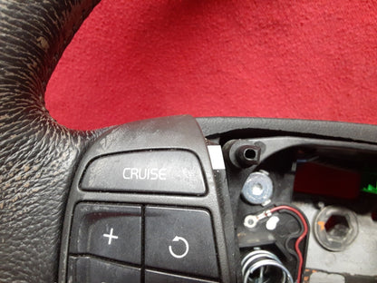 2004 - 2010 Volvo S40 Charcoal Black Steering Wheel Leather w/ Cruise & Audio