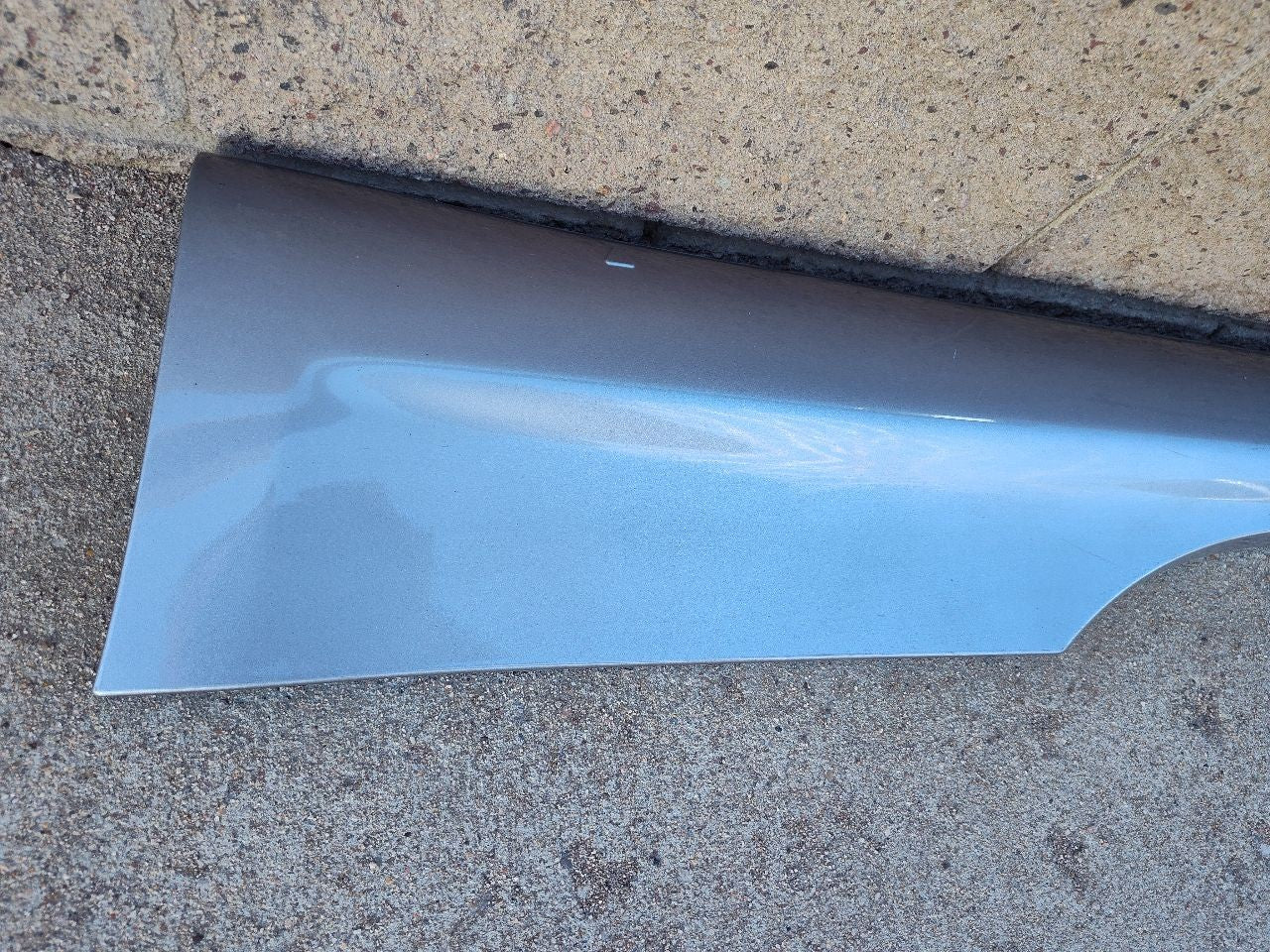 2012-2019 Fiat 500 FRONT LEFT DRIVER Rocker Panel Molding PSC Pompei Silver