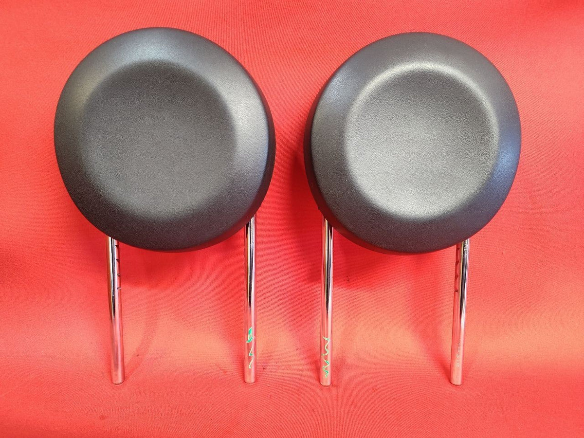 2012-2019 Fiat 500 Front Left Right Headrest Set Nero Black - Used Grade A