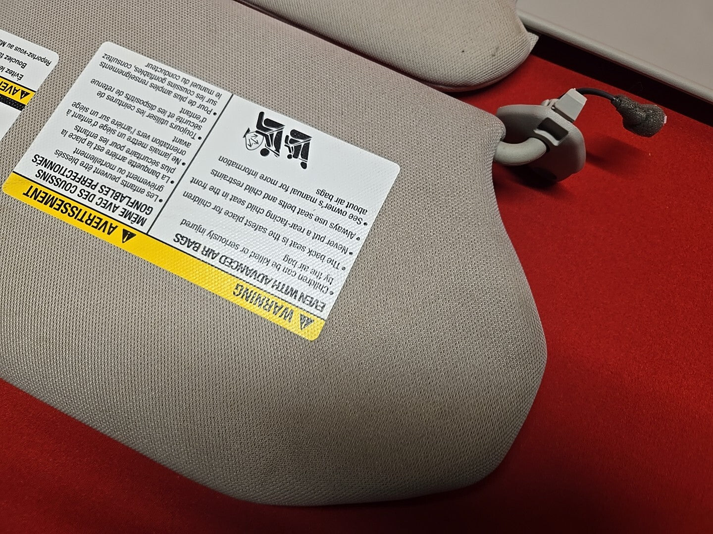 2013 Infiniti JX35 / 14-20 QX60 Driver & Passenger Sun Visor Shade SET Cloth