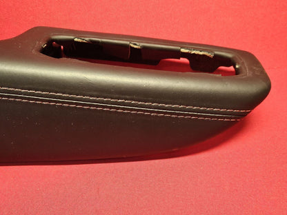 2015-2017 Dodge Durango R/T Left Driver FRONT Door Armrest Leather RED STITCH