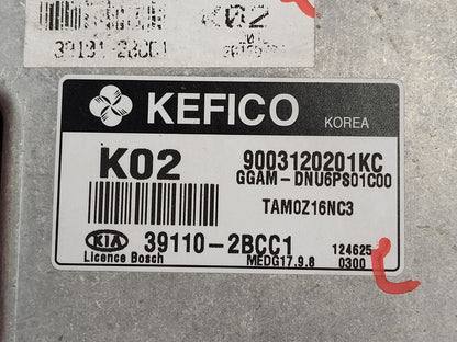 2013 Kia Soul 1.6L Engine Control Module ECM ECU Auto Trans + ISG Starter