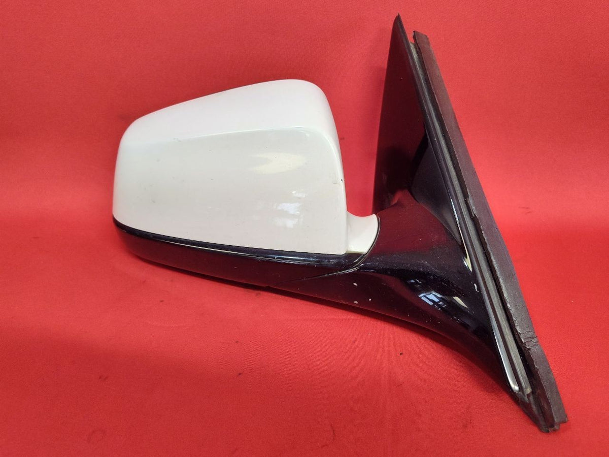 2011-2013 BMW 528i 535i 550i Right Passenger Door Mirror Alpine White BAD GLASS