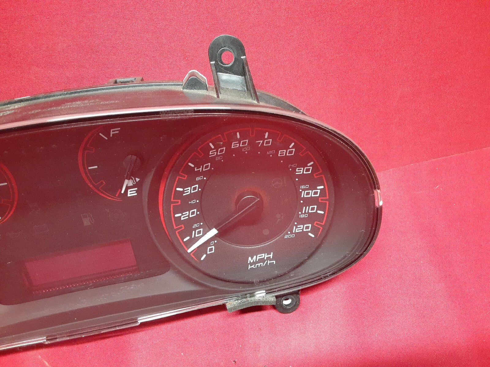 2014 Dodge Dart L4 Speedometer Instrument Cluster MPH Red Trim 68242388AB