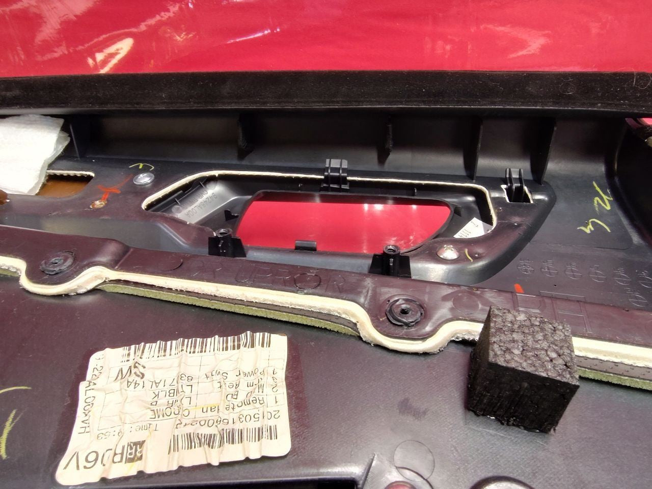 15-16 Subaru Legacy Outback REAR PASSENGER Door Interior Trim Panel Leather