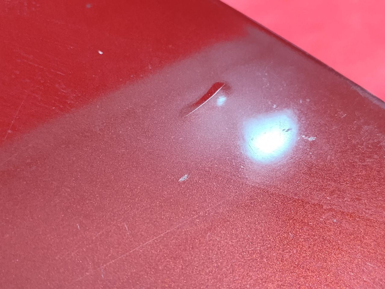 2003-2005 Toyota 4Runner FRONT LEFT DRIVER Door Trim Panel Moulding Cladding Red