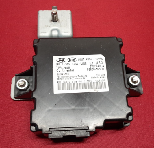 2012 - 2014 Hyundai Accent TPMS Tire Pressure Control Module Unit 	95800-1R100