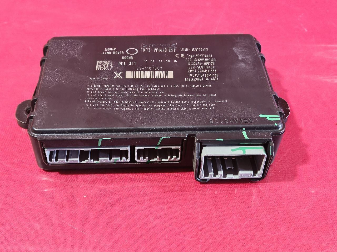 2013-2019 Land Rover 2015-2024 Jaguar Keyless Entry Receiver Control Module