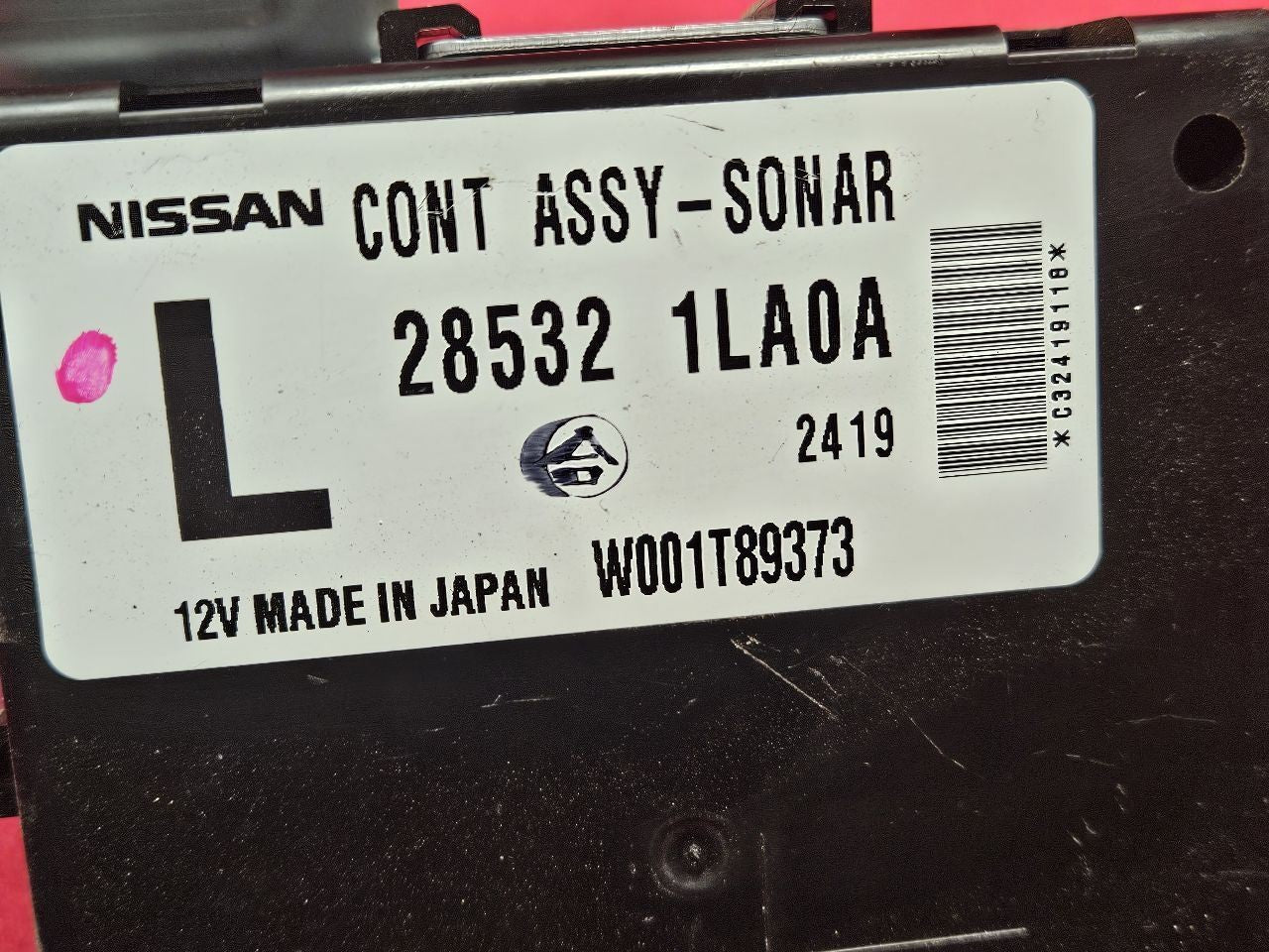 2011 2012 Infiniti QX56 Driver Park Assist Sonar Control Module 28532-1LA0A