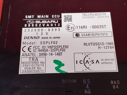 2015 2016 Subaru WRX STI Anti-Theft Smart Key Control Module 88802-VA012