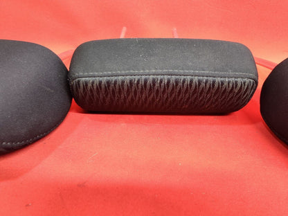 2010-2012 Subaru Outback / Legacy REAR Seat Headrest Set Black Patterned Cloth