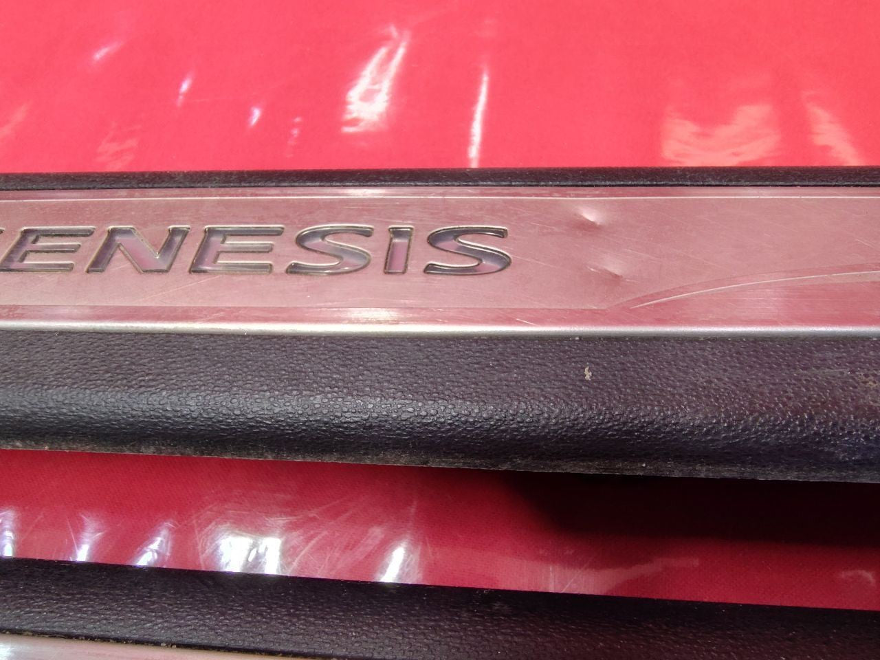 2013-2016 Genesis Coupe ILLUMINATED Scuff Boards Kick Plate Set w/ Inserts