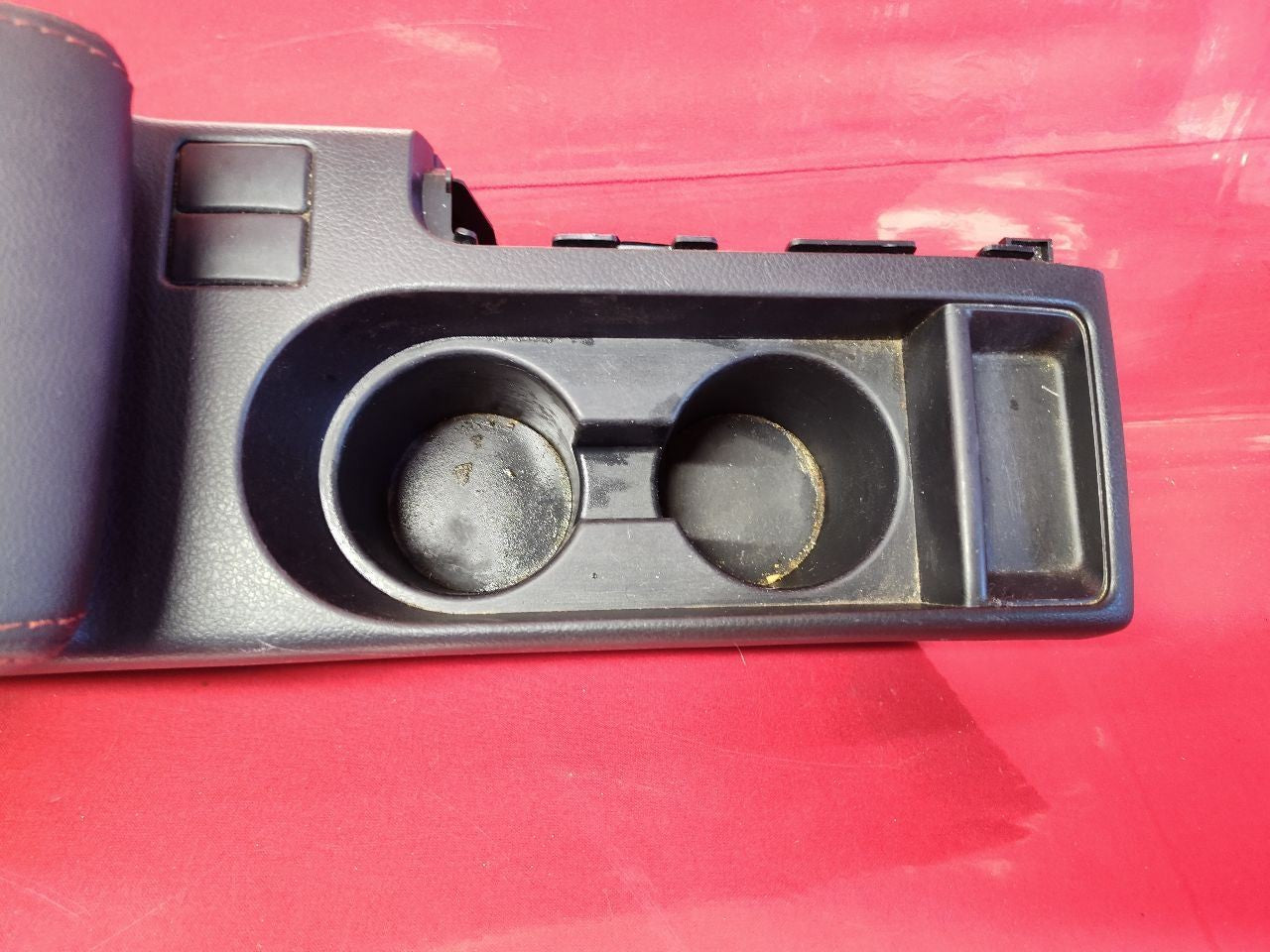 15-21 Subaru WRX / STI Manual Trans Center Console w/ Leather Lid RED Stitching