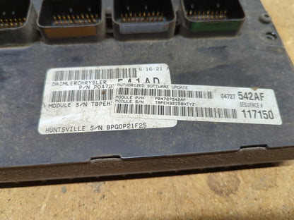 2006 Chrysler Pacifica 3.5L V6 A/T Engine Control Module ECM ECU R4727541AD