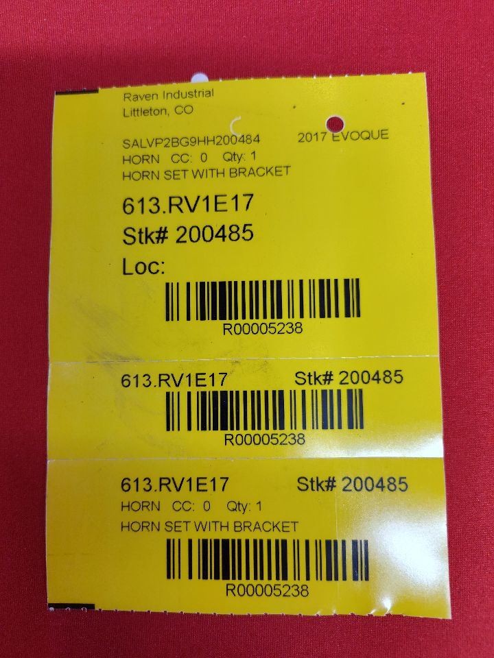 2012-2019 Range Rover Evoque 15-19 Discovery Dual Note Horn Sound Sirens