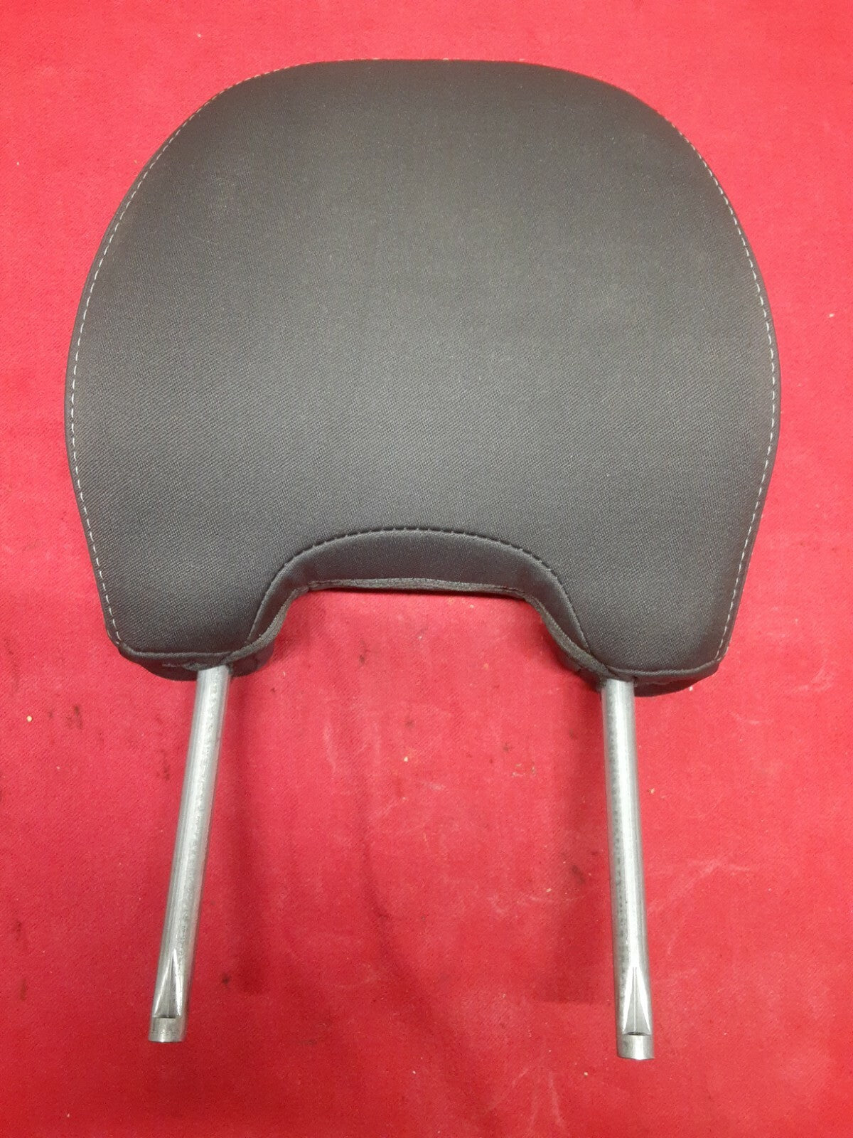 2006 2007 2008 Volvo S40 FRONT LEFT DRIVER Headrest Cloth Black Gray Stitch