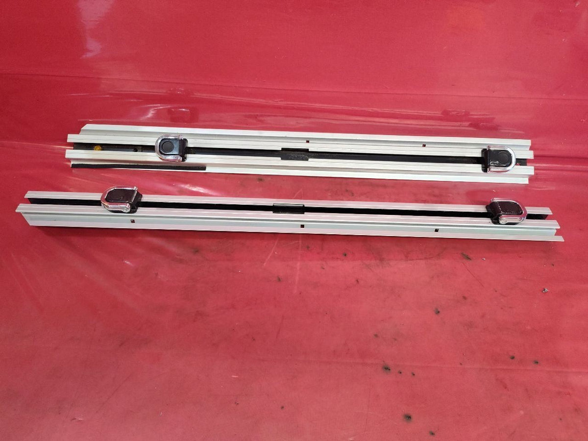 2004-2010 BMW X3 Rear Trunk Cargo Tie Down Lashing Rails w/ D Rings Full Set