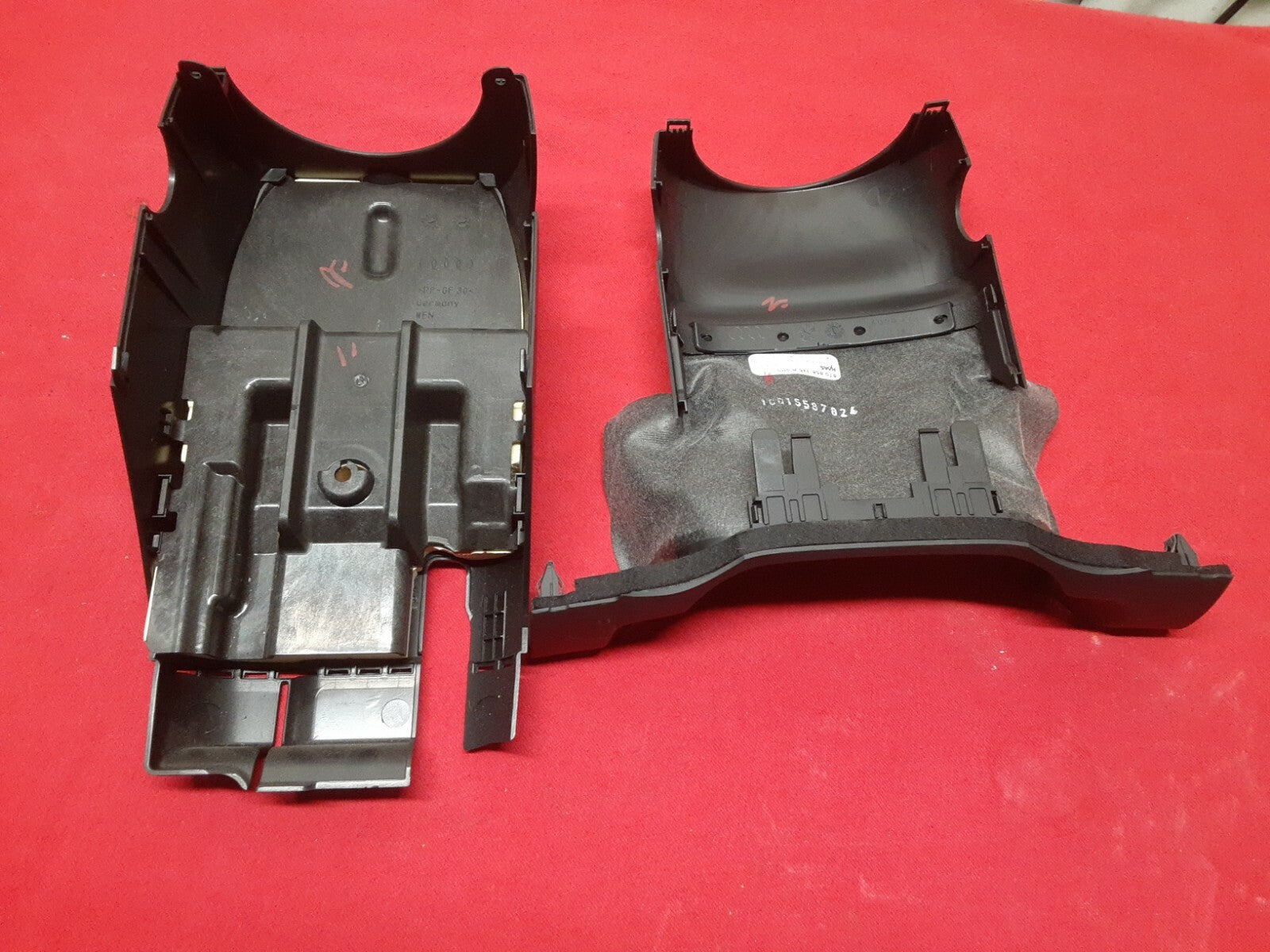 2008 - 2017 Audi A5 S5 Steering Column Shroud Collar Bezel Both Pieces Black