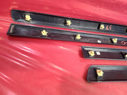 2007-2010 Jeep Grand Cherokee Laredo FRONT/REAR Door Molding Trim Set Black