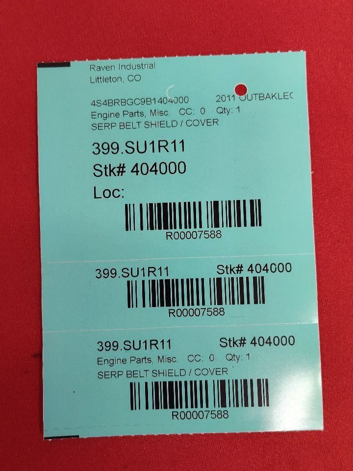 2010-2012 Subaru Outback / Legacy Serpentine Accessory Drive Belt Cover Shield