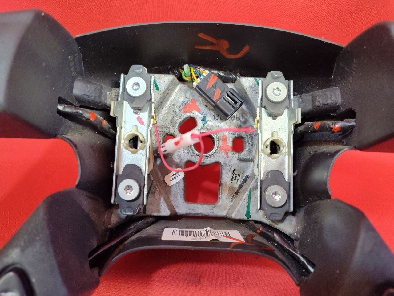 2003-2009 Chevrolet GMC Cadillac Hummer Steering Wheel Black Leather w/ Switches