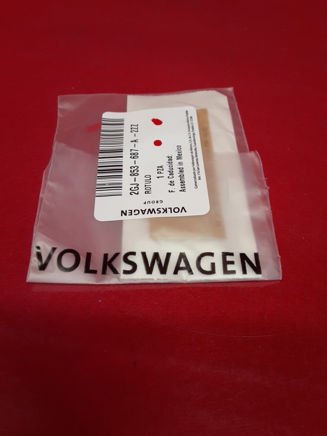 2022 2023 2024 Volkswagen Taos SE Nameplate Emblem Decal NEW OEM Chrome