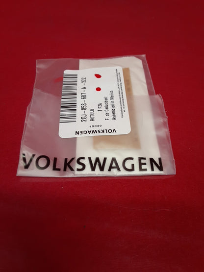 2022 2023 2024 Volkswagen Taos SE Nameplate Emblem Decal NEW OEM Chrome