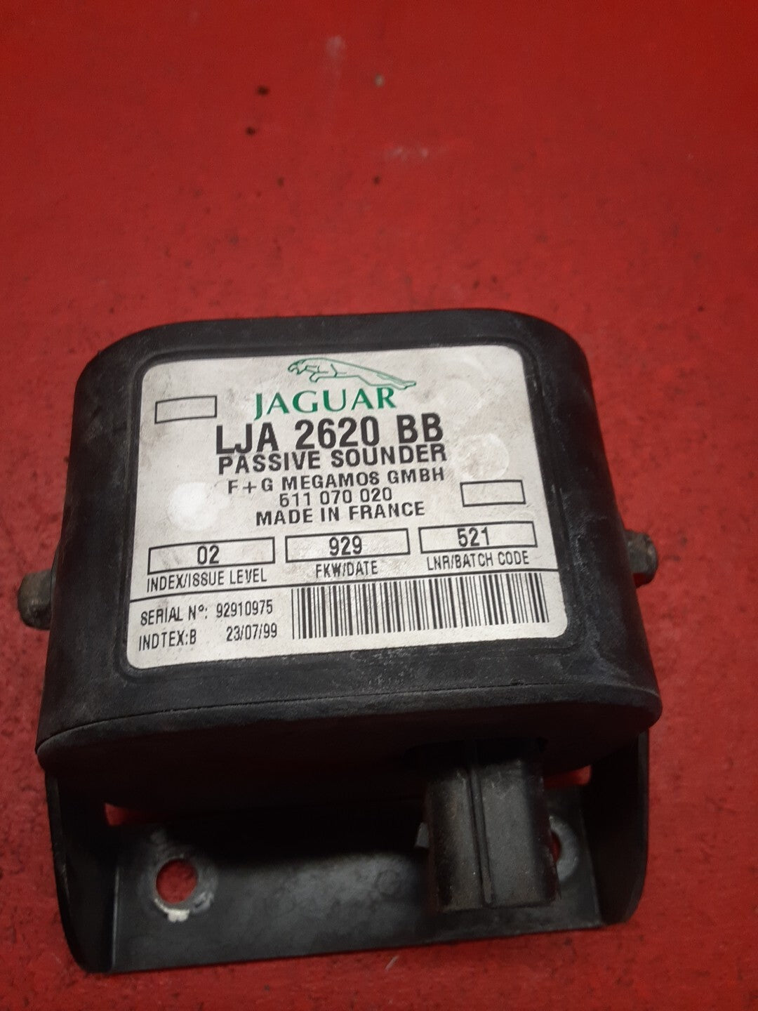 2000 Jaguar XK8 Passive Sounder Anti- Theft Secuity Horn LJA2620BB