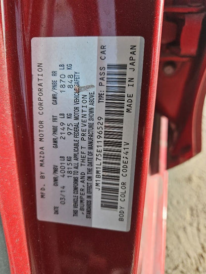 2014-2018 Mazda 3 Steering Column JAPAN BUILT Automatic Transmission 86k Miles