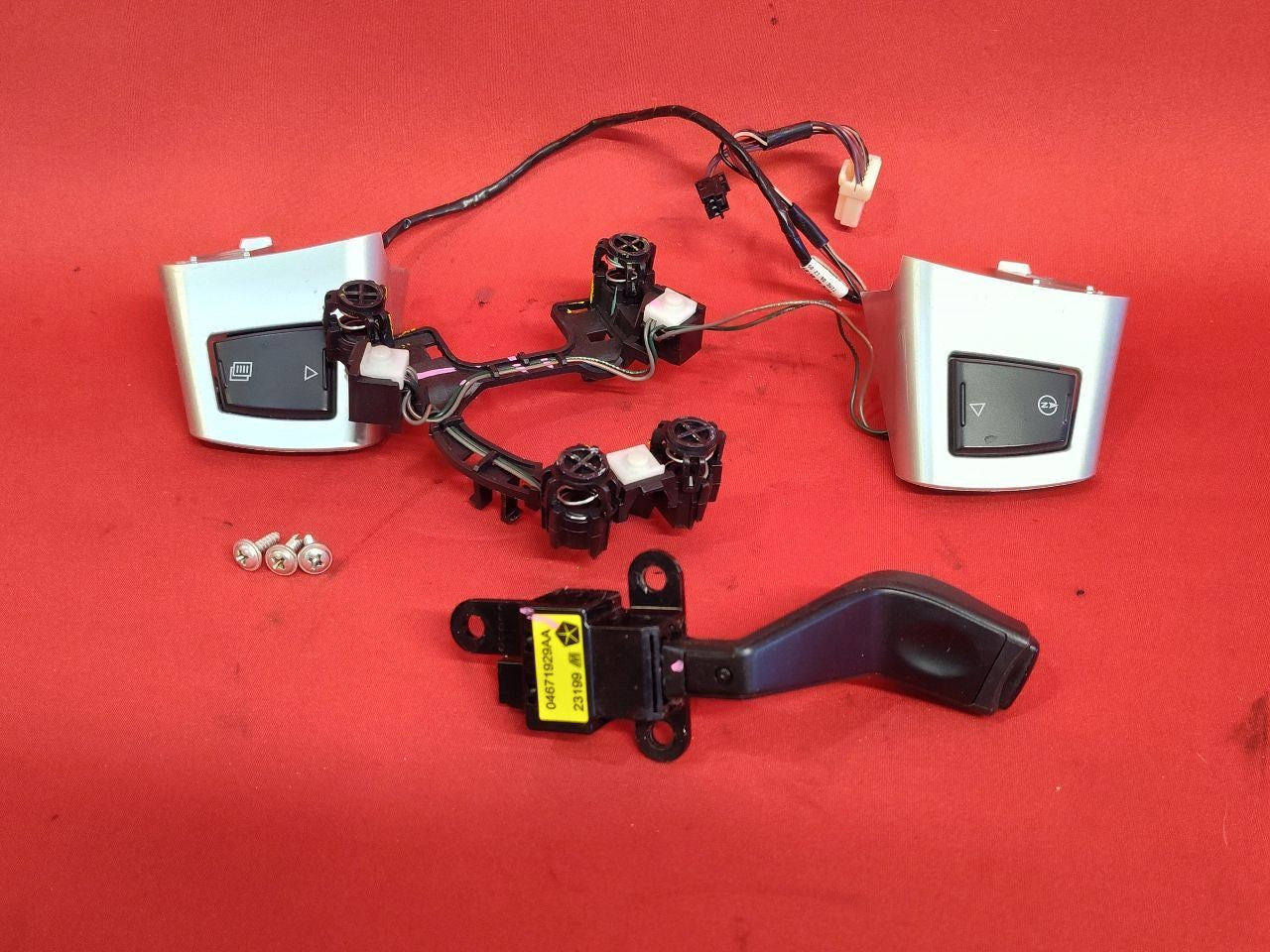 2008-2010 Jeep G. Cherokee Commander Steering Wheel Cruise Switches Wiring SET