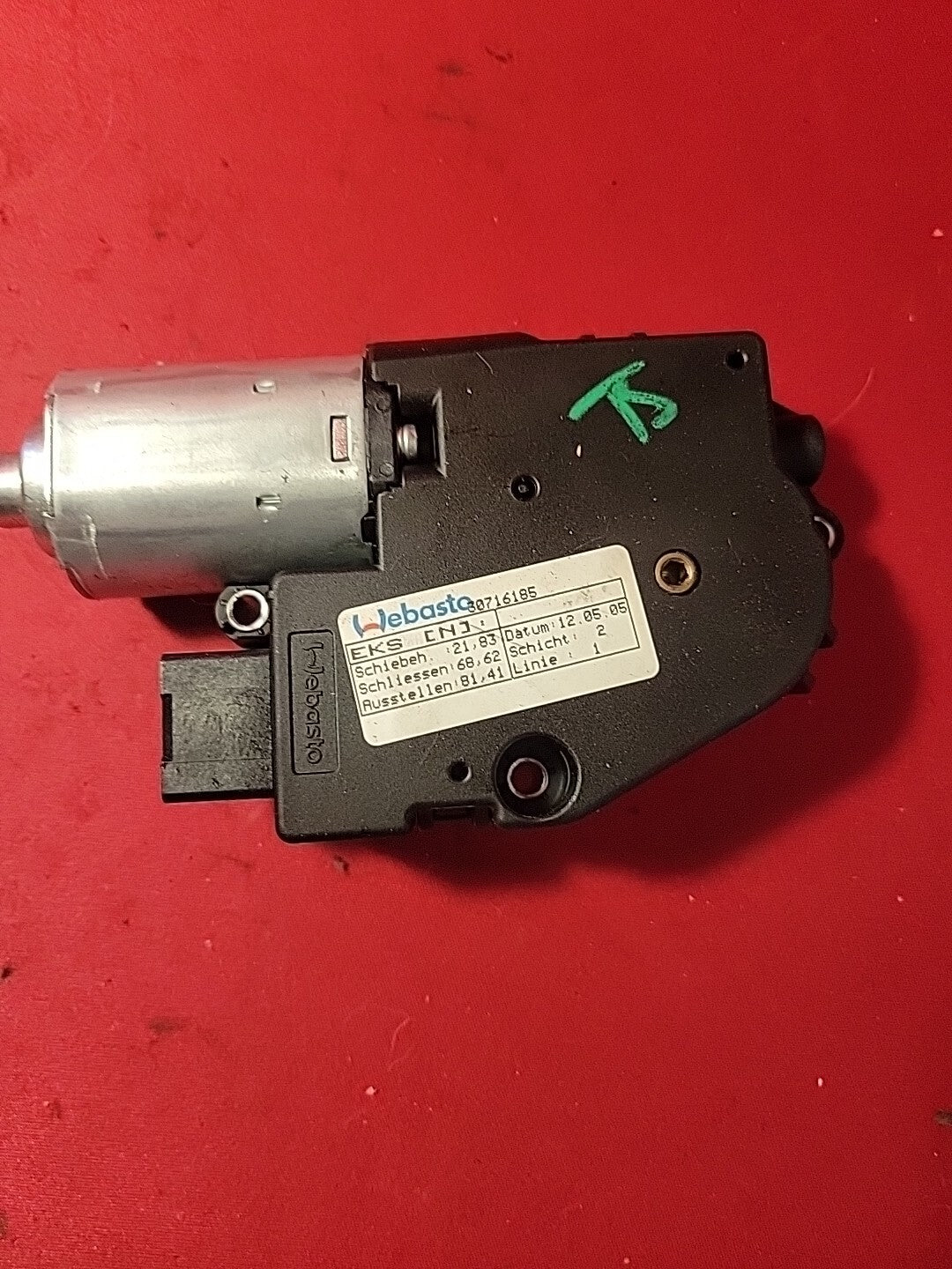 2004 Volvo S40 Power Sun Roof Motor Unit 86638814