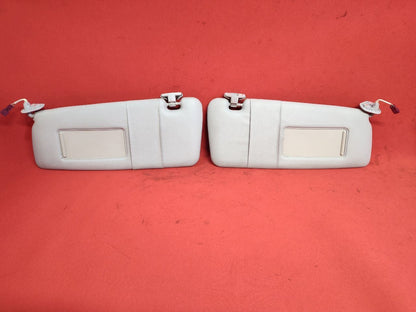 1999-2006 BMW 3-Series Sun Visor Shade Set Illuminated w/ Lights HELLGRAU Grey