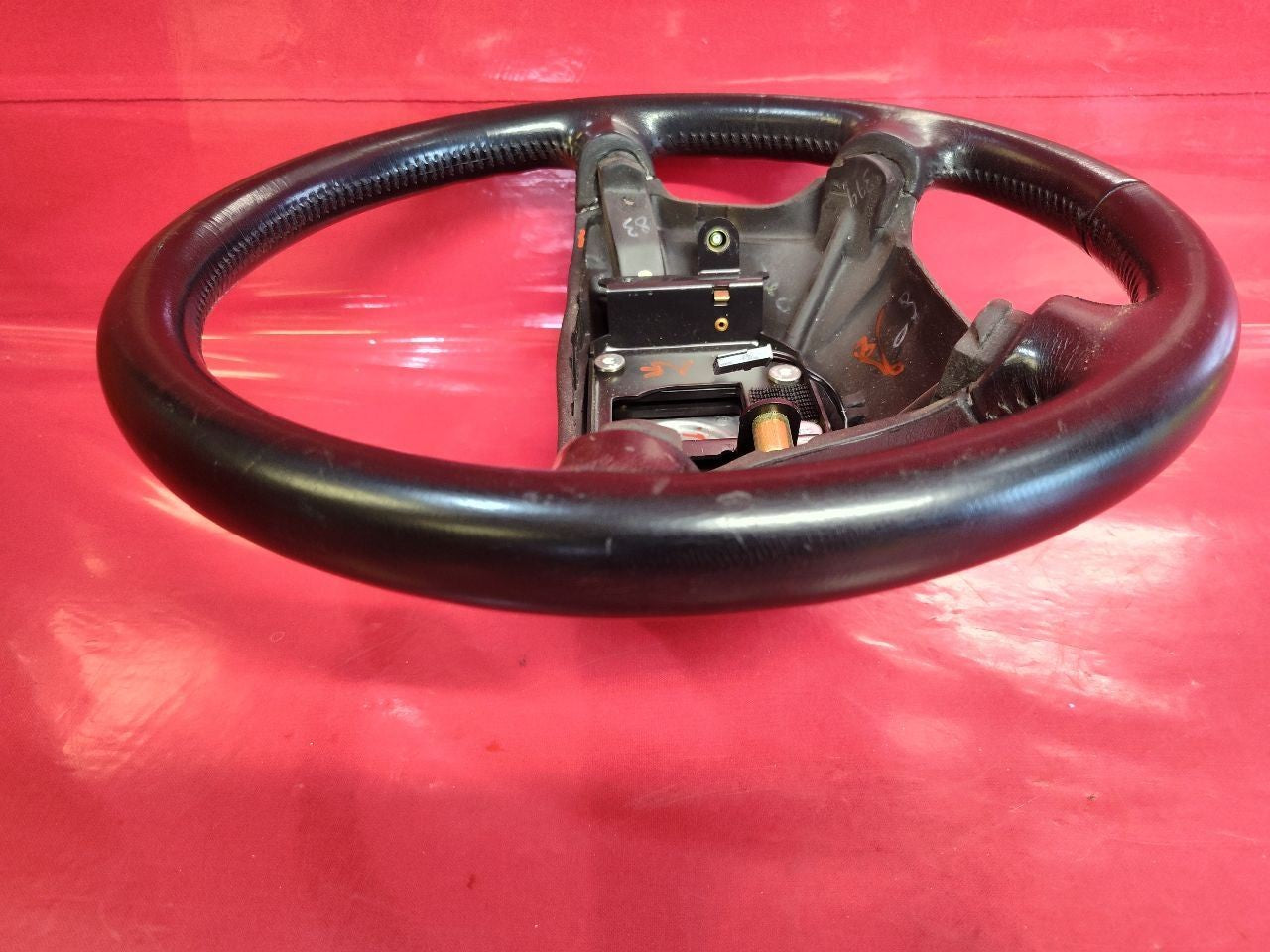 1999 2000 2001 2002 2003 Saab 9-5 Black Leather Steering Wheel 4532255 