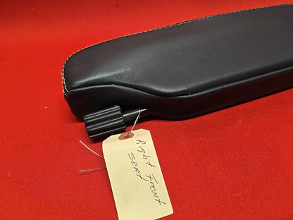 2010 - 2013 Range Rover Sport RIGHT PASSENGER Seat Armrest Black w/ White Stitch