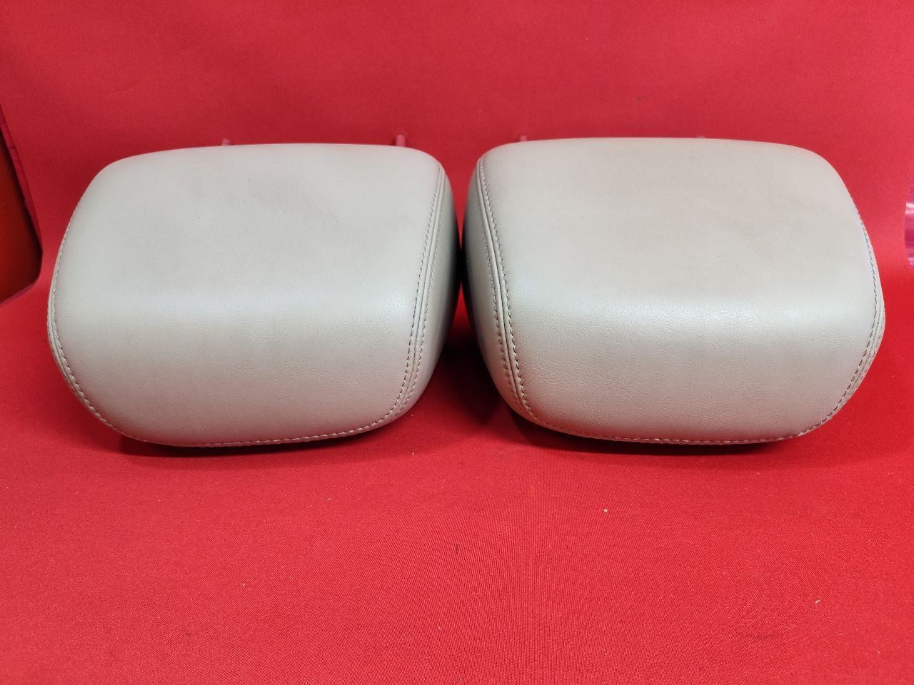 2011-2014 Chrysler 300 Front Left Right Seat Headrest Tan Frost Beige Leather