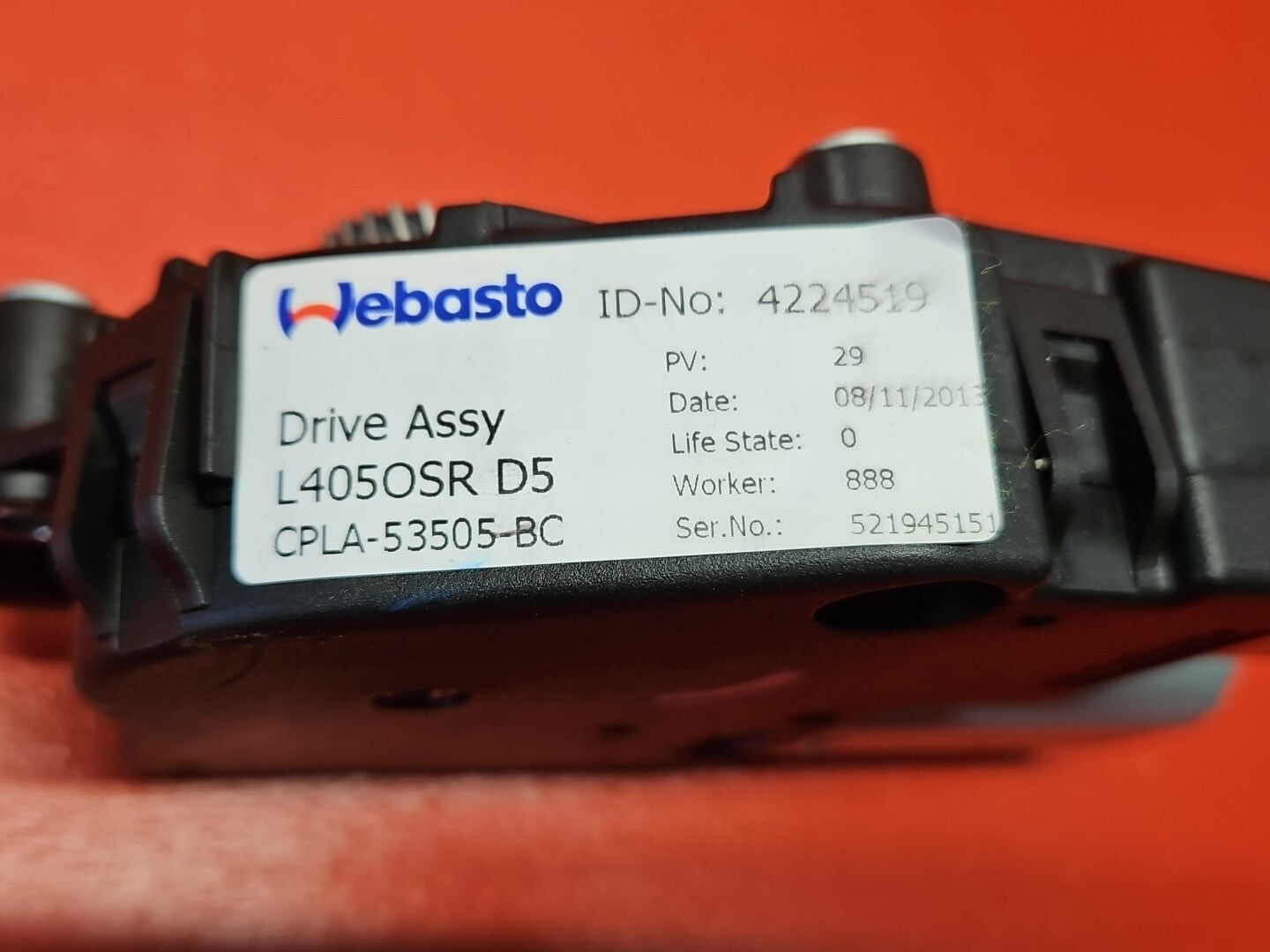 2014 - 2022 Range Rover Sport - Sun Roof GLASS Motor - CPLA-53505-BC