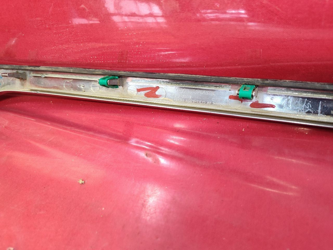 2011 2012 2013 Hyundai Sonata Front Hood Grille Chrome Trim Molding Strip