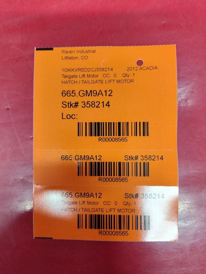 2009-2017 GMC Acadia 07-10 Saturn Outlook POWER Hatch Liftgate Actuator w/ Motor