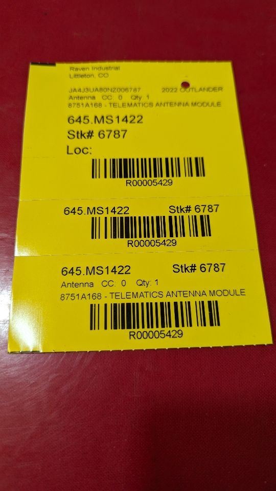 2022-2024 Mitsubishi Outlander GPS Navigation Telematics Module Antenna 8751A168