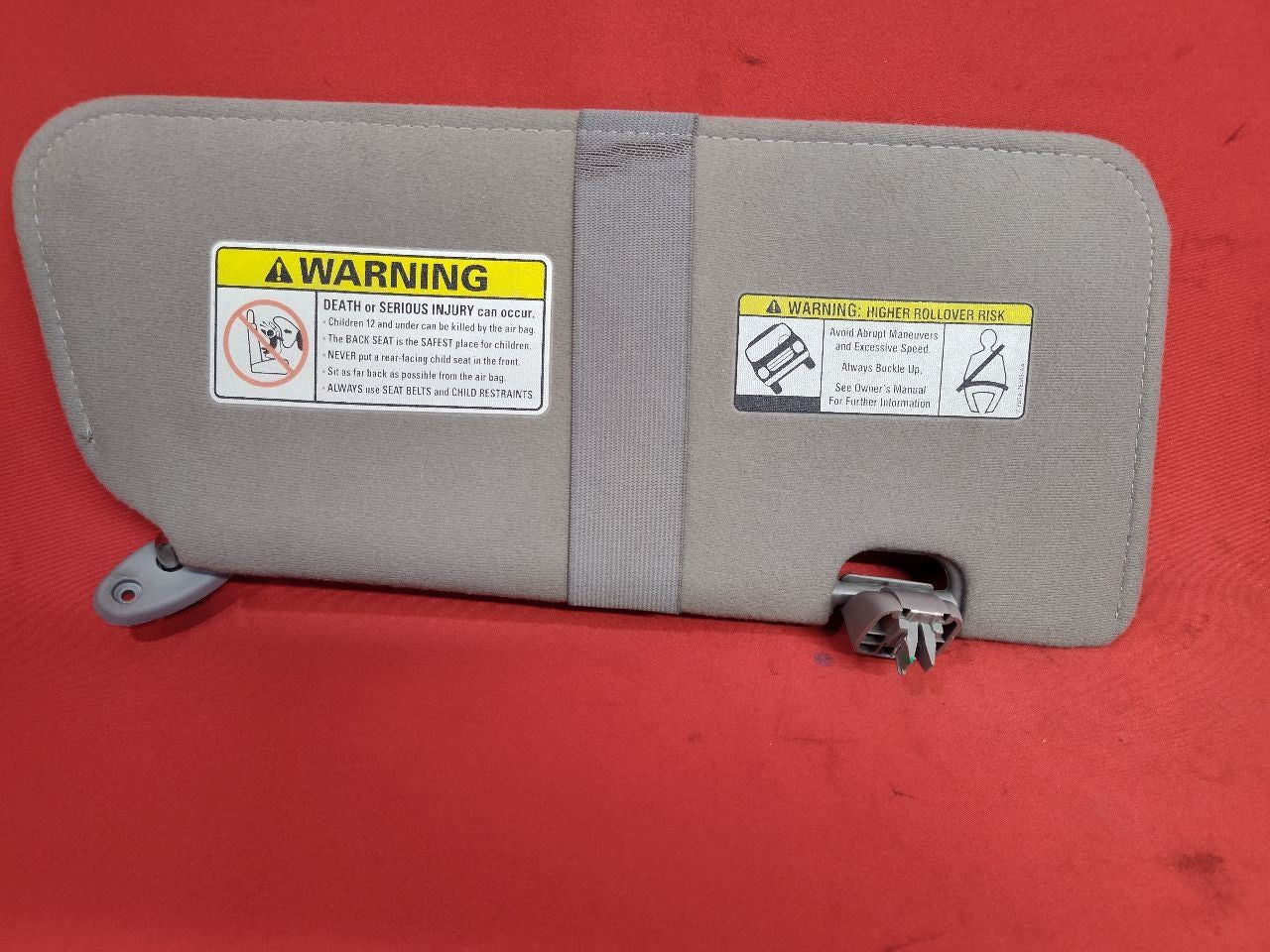 2001 2002 Ford Escape XLS XLT Sun Visor Shade Left Right Set Graphite Grey Cloth