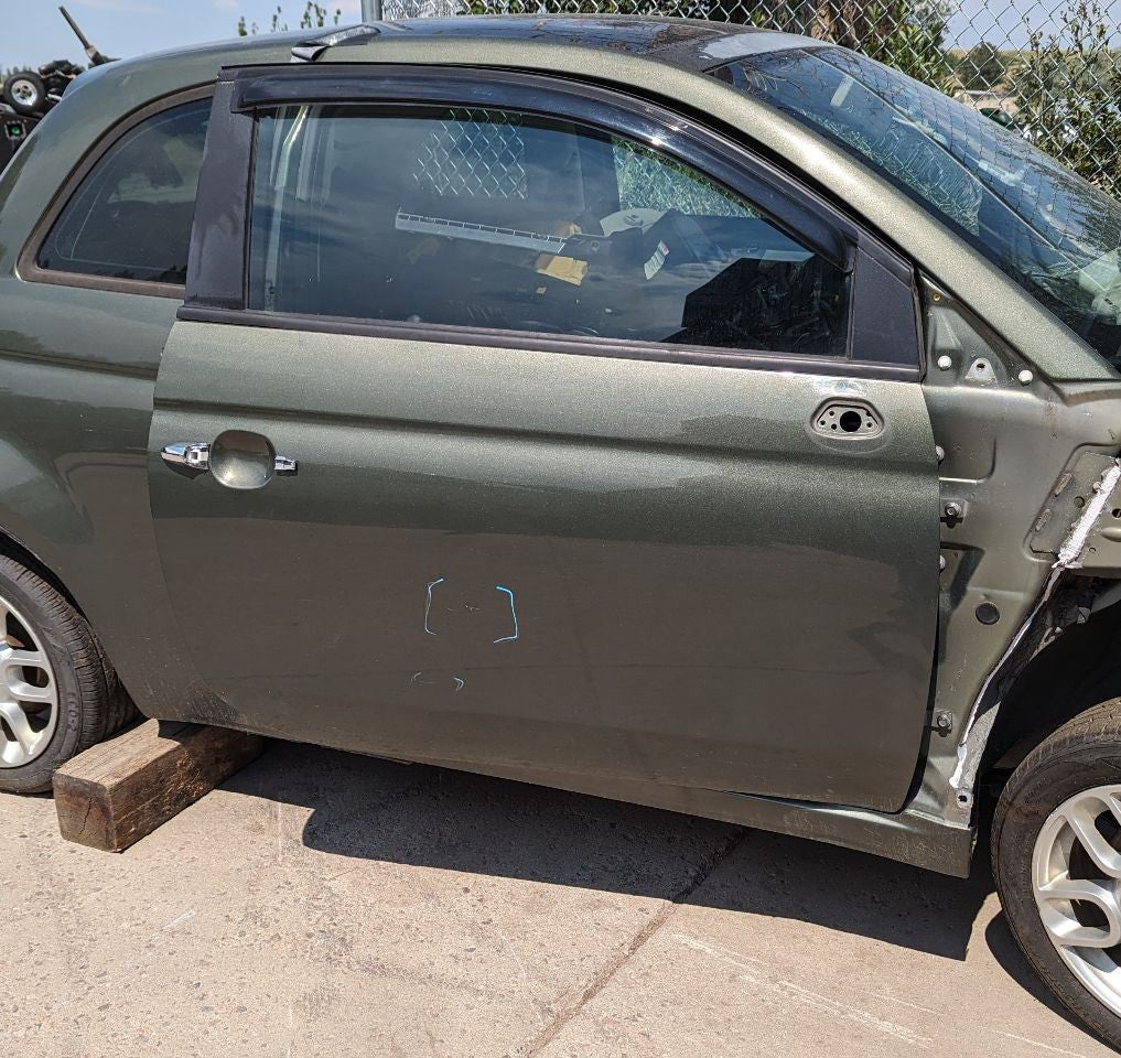 2012-2019 Fiat 500 Coupe RIGHT PASSENGER Door Panel Shell PFP Oliva green Pearl