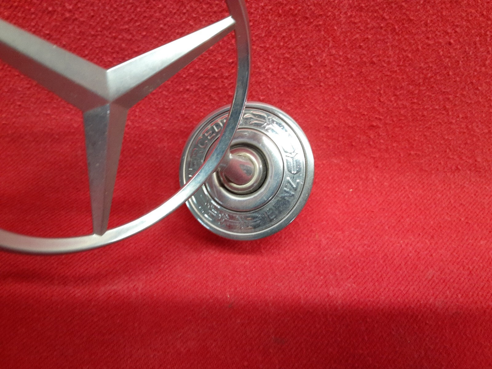 1994 - 2007 Mercedes Various Models Hood Ornament Emblem Logo Star Silver Band