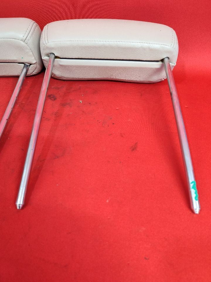 2000-2007 Chevy Cadillac GMC 03-07 Hummer REAR Headrest Set Leather Beige