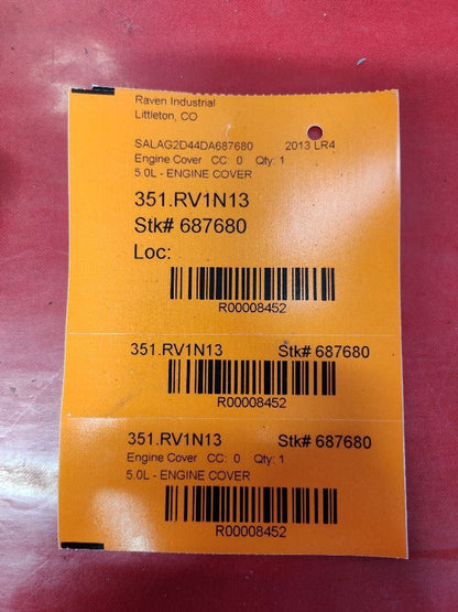 2010-2013 Land Rover LR4 Range Rover 5.0L V8 Engine Appearance Cover Shield