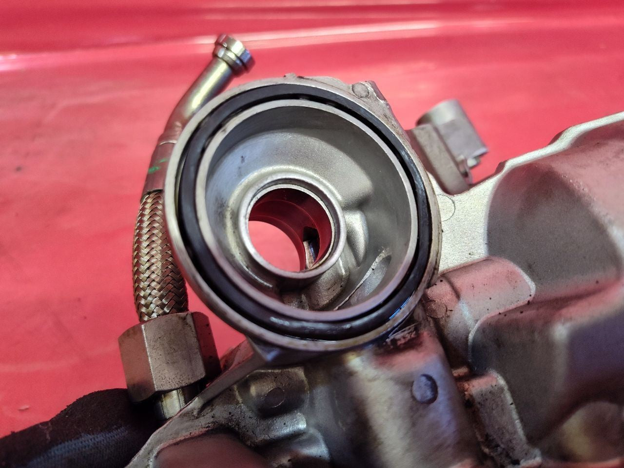 2012-2019 Fiat 500 / 13-16 Dodge Dart 1.4L Engine Oil Filter Housing Adapter 67k