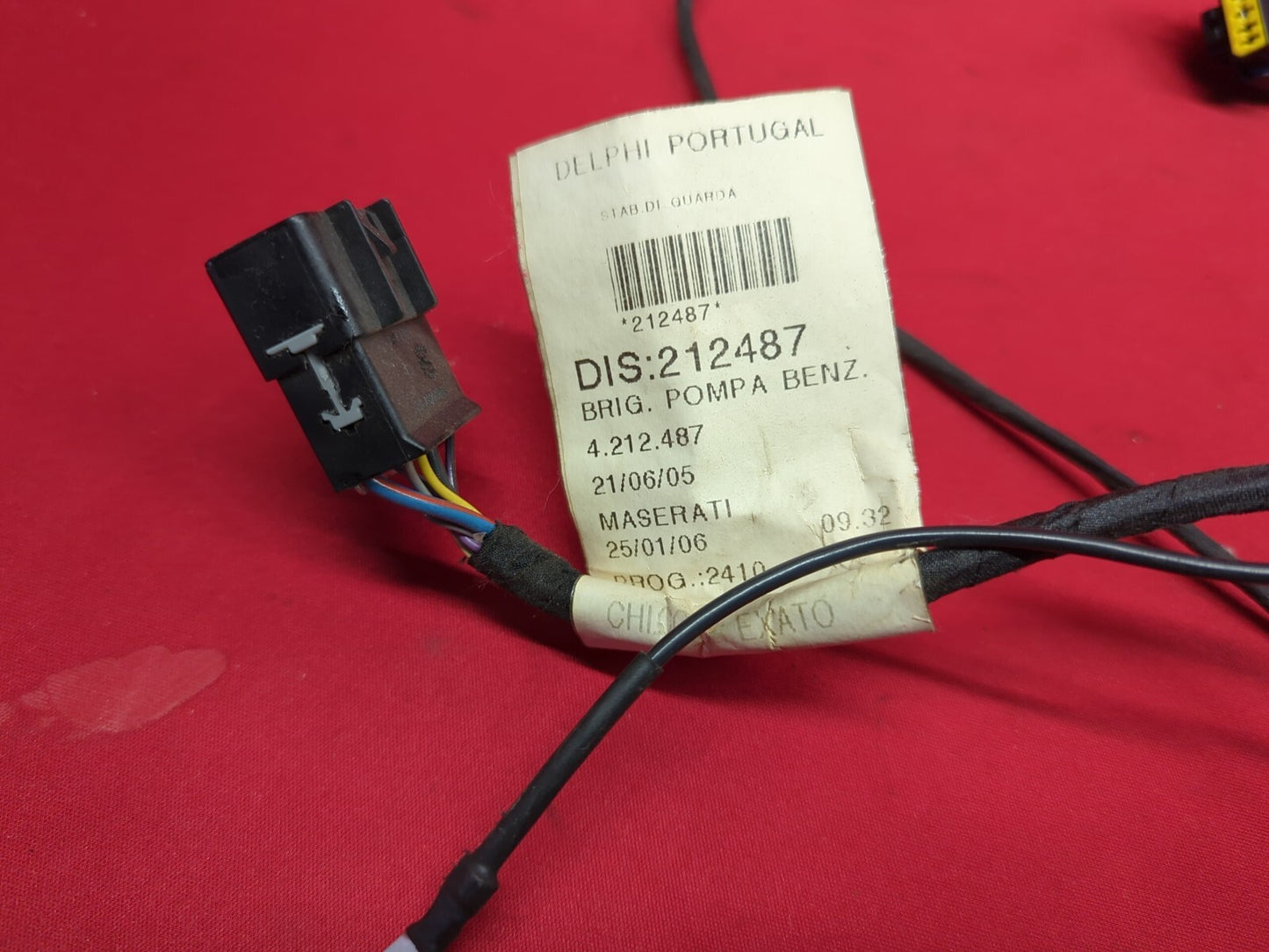 2003 - 2012 Maserati Quattroporte - Fuel Tank Harness / Wiring - Delphi 212487