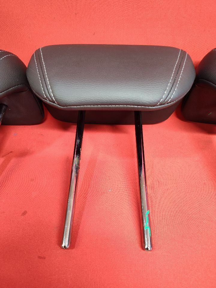 2008-2014 Subaru Tribeca REAR 2nd Second Row Headrest Set Black Leather