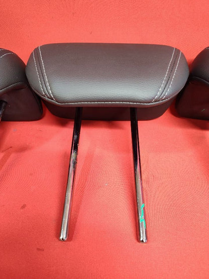 2008-2014 Subaru Tribeca REAR 2nd Second Row Headrest Set Black Leather